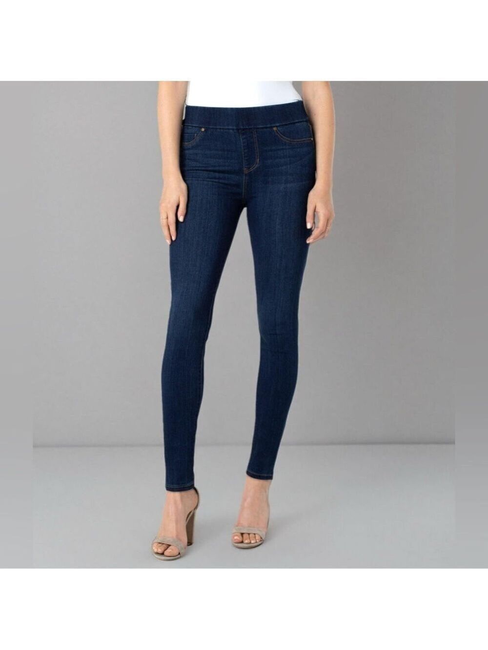 EUC Liverpool Los Angeles pull on denim skinny jeans size 4/27